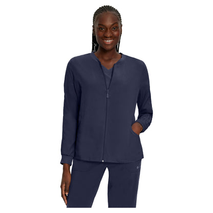 White Cross FIT Women's 2-Pocket Warm-Up Scrub Jacket