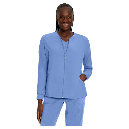 White Cross FIT Women's 2-Pocket Warm-Up Scrub Jacket