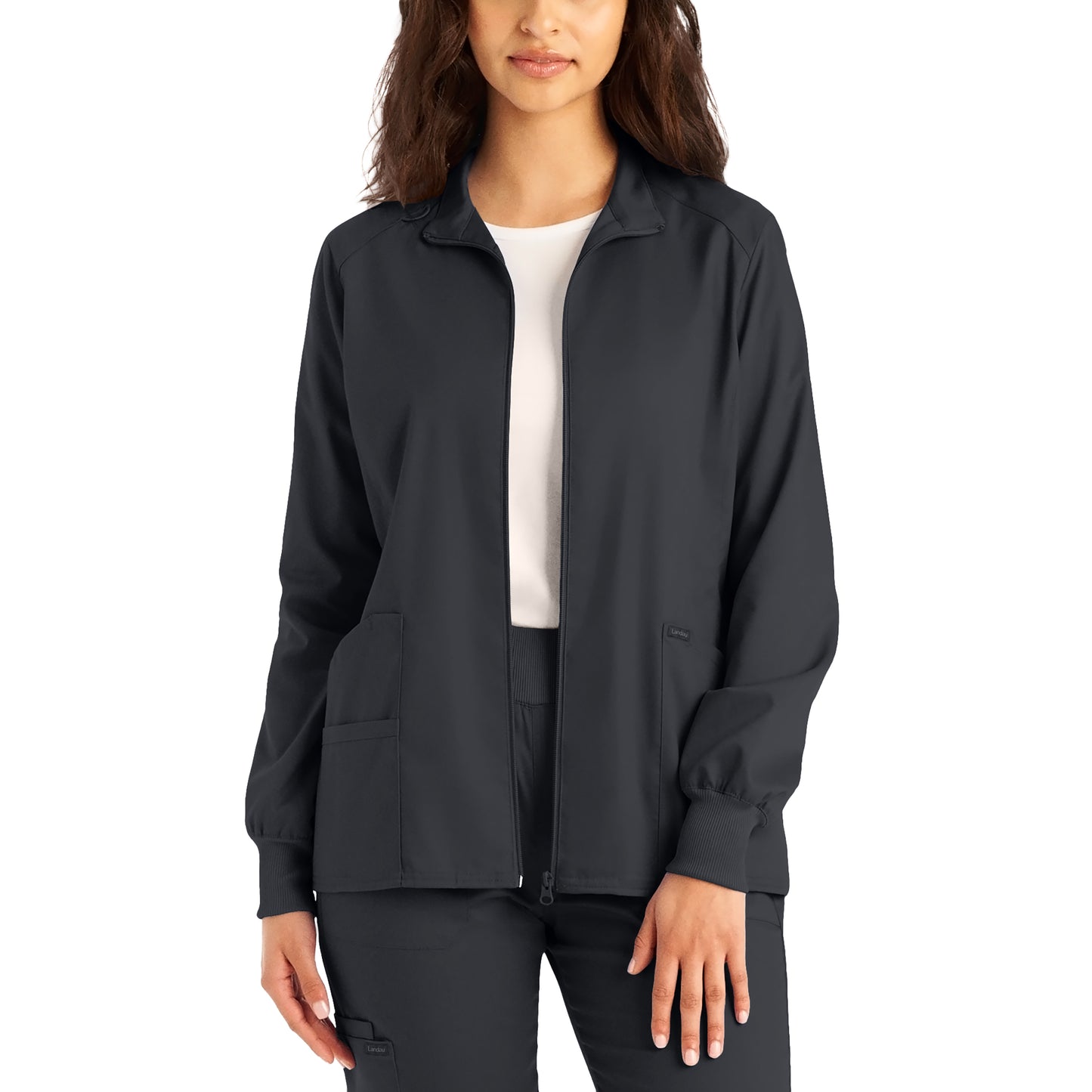 Landau ProFlex Women's 3-Pocket Scrub Jacket