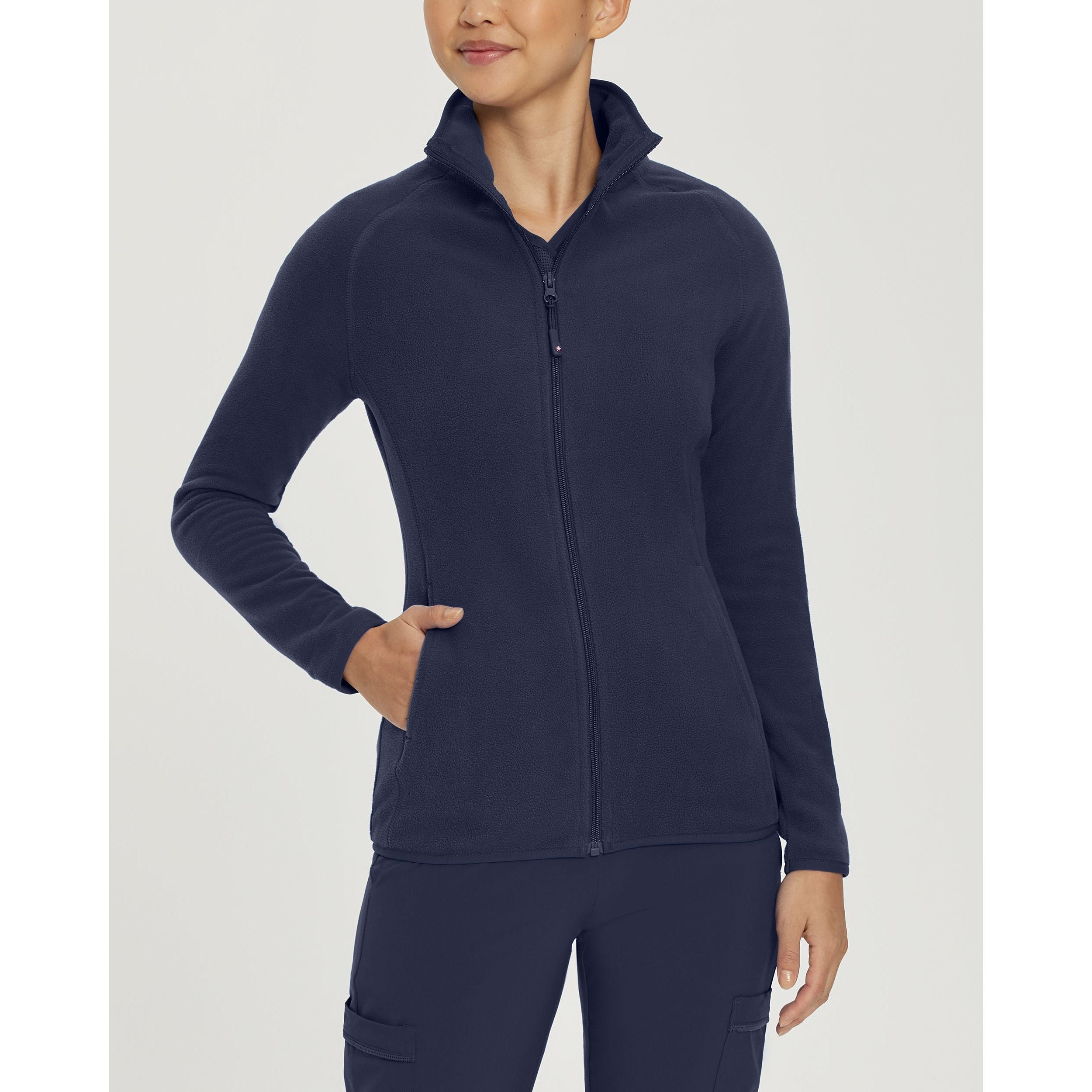 White cross fleece jacket sales