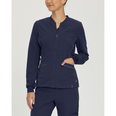 White Cross V-Tess Women's 3-Pocket Warm-Up Scrub Jacket