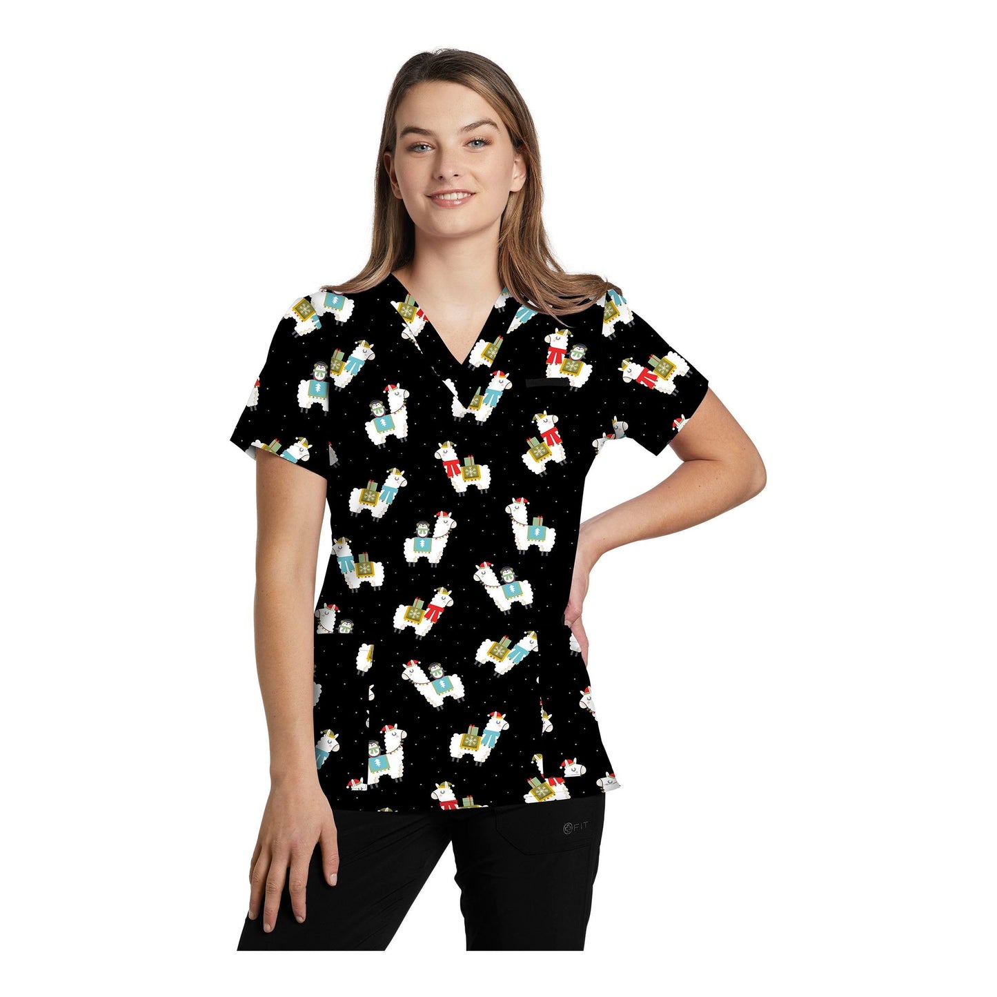 White Cross Women's 3-Pocket V-Neck Scrub Top