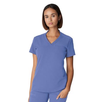 White Cross V-Tess Women's 2-Pocket V-Neck Scrub Top