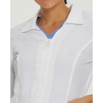 White Cross FIT Women's 3-Pocket Mid-Length White Coat