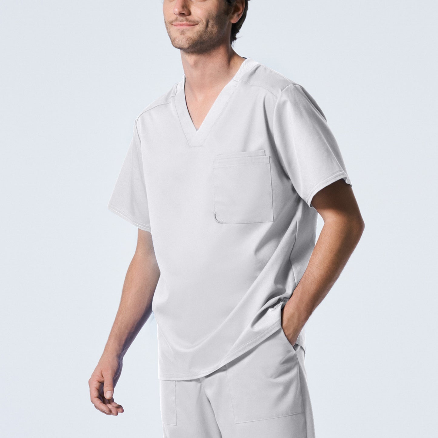 Landau ProFlex Men's 2-Pocket V-Neck Scrub Top