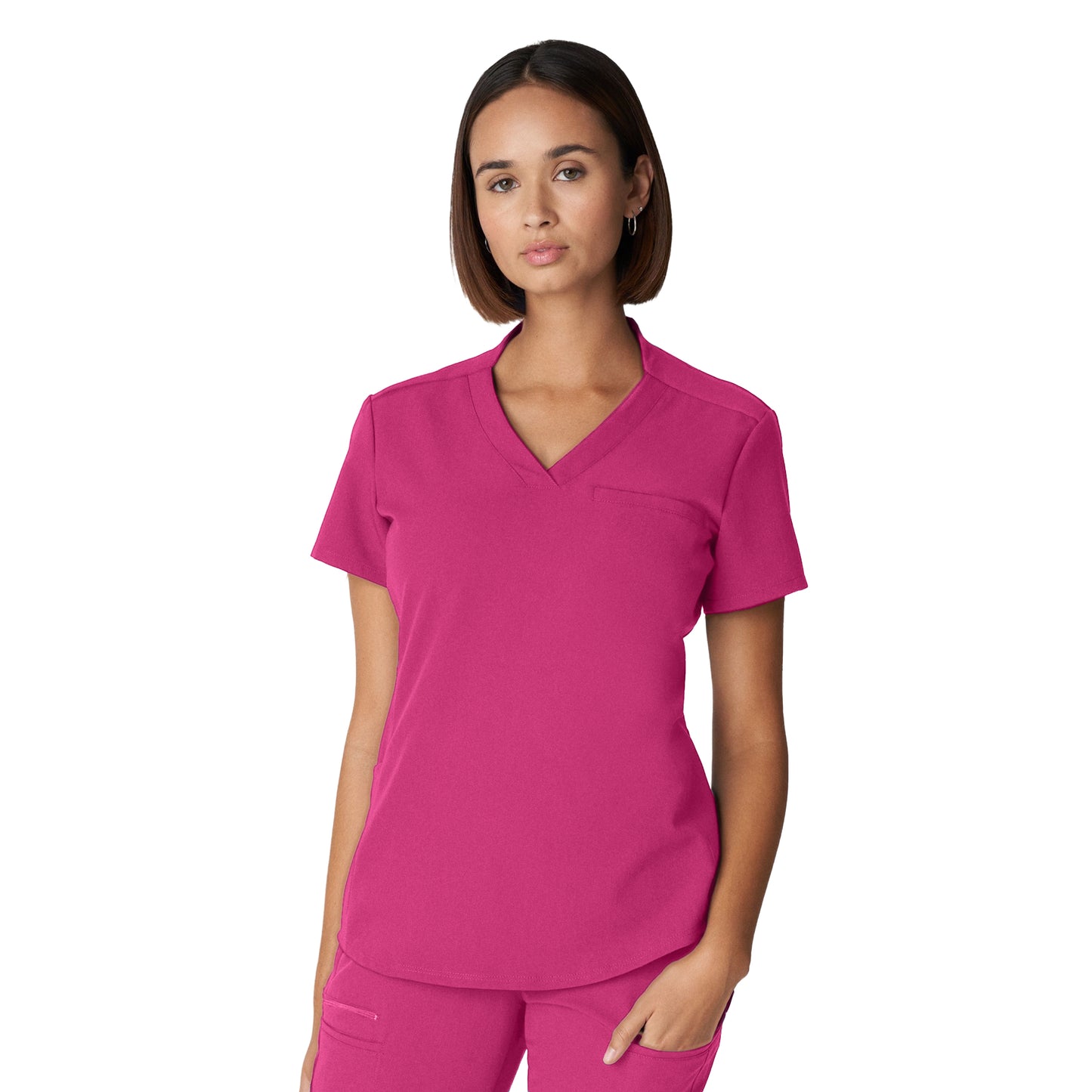 White Cross V-Tess Women's 2-Pocket V-Neck Scrub Top