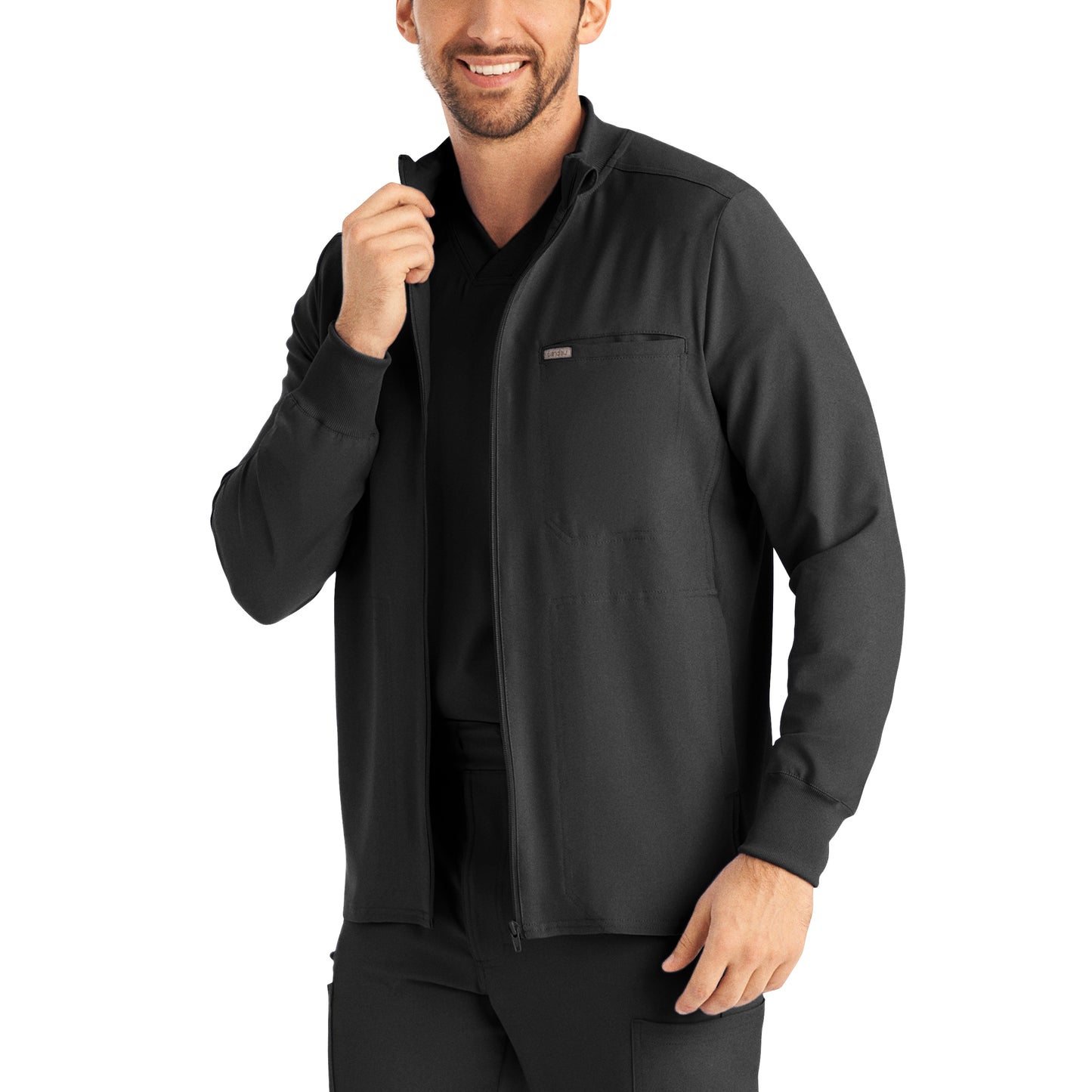 Landau Forward Men's 3-Pocket Scrub Jacket