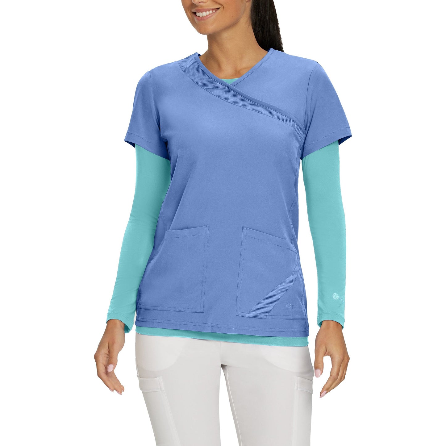 White Cross FIT Women's Long-Sleeve Tee (UNDERSCRUB NOT SCRUB TOP) 207 SALE