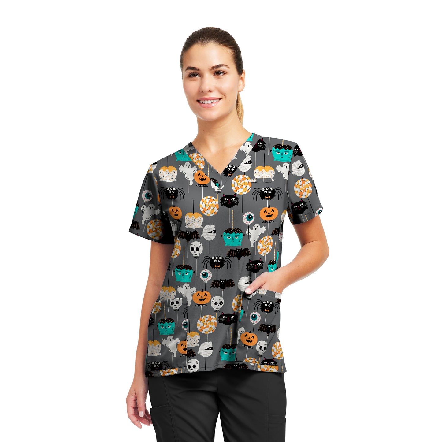 White Cross Women's 3-Pocket V-Neck Scrub Top