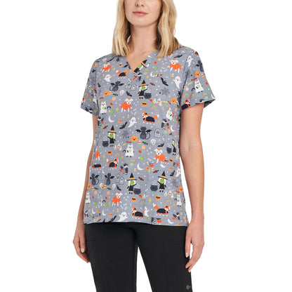 White Cross Women's 3-Pocket V-Neck Scrub Top