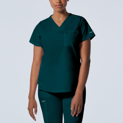 Landau ProFlex Women's 2-Pocket V-Neck Scrub Top