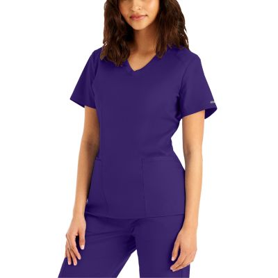 Landau ProFlex Women's 3-Pocket V-Neck Scrub Top