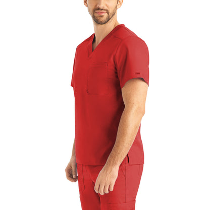 Landau ProFlex Men's 2-Pocket V-Neck Scrub Top