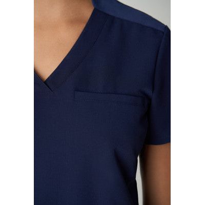 White Cross V-Tess Women's 2-Pocket V-Neck Scrub Top