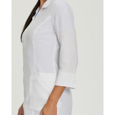 White Cross FIT Women's 3-Pocket Mid-Length White Coat