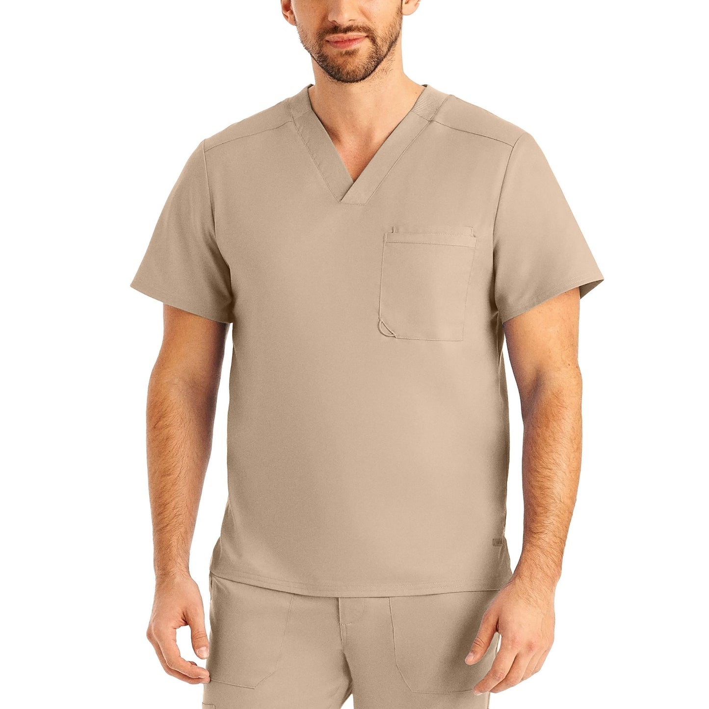 Landau ProFlex Men's 2-Pocket V-Neck Scrub Top