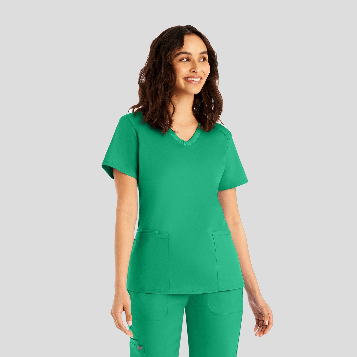 Landau ProFlex Women's 3-Pocket V-Neck Scrub Top