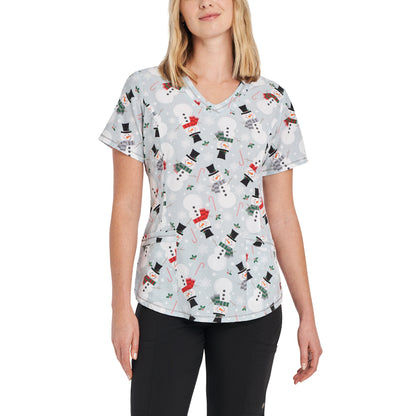 White Cross Women's 2-Pocket V-Neck Scrub Top