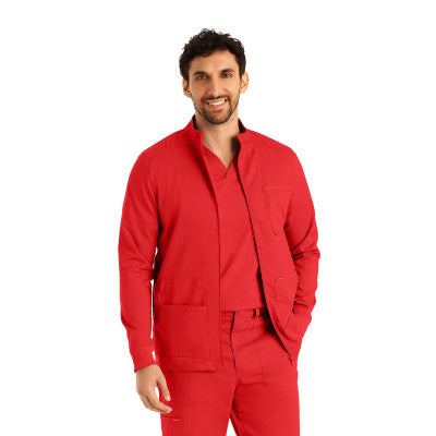 Landau ProFlex Men's 4-Pocket Scrub Jacket