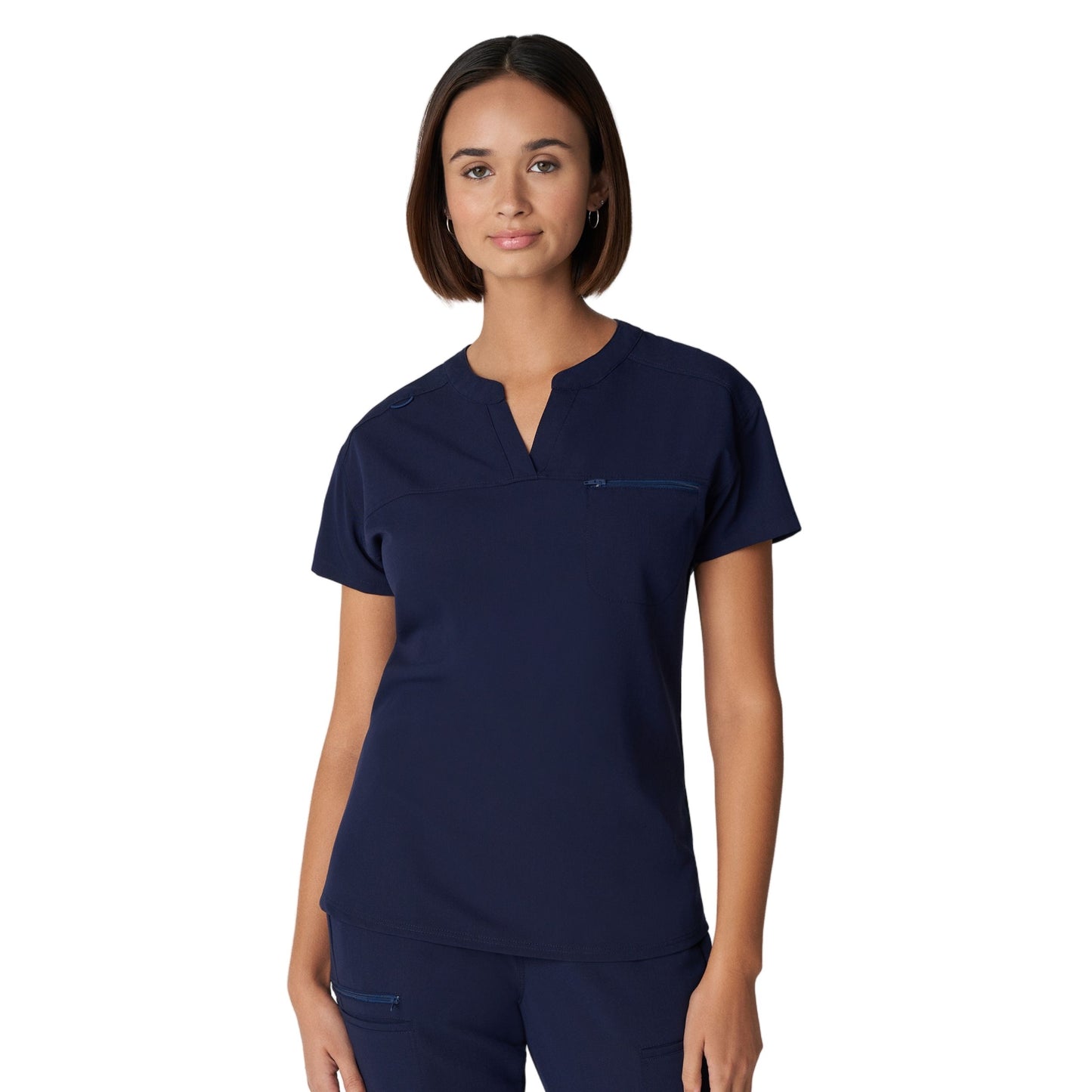 White Cross V-Tess Women's 2-Pocket V-Neck Scrub Top