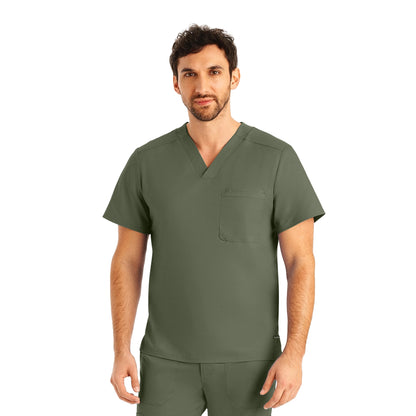 Landau ProFlex Men's 2-Pocket V-Neck Scrub Top