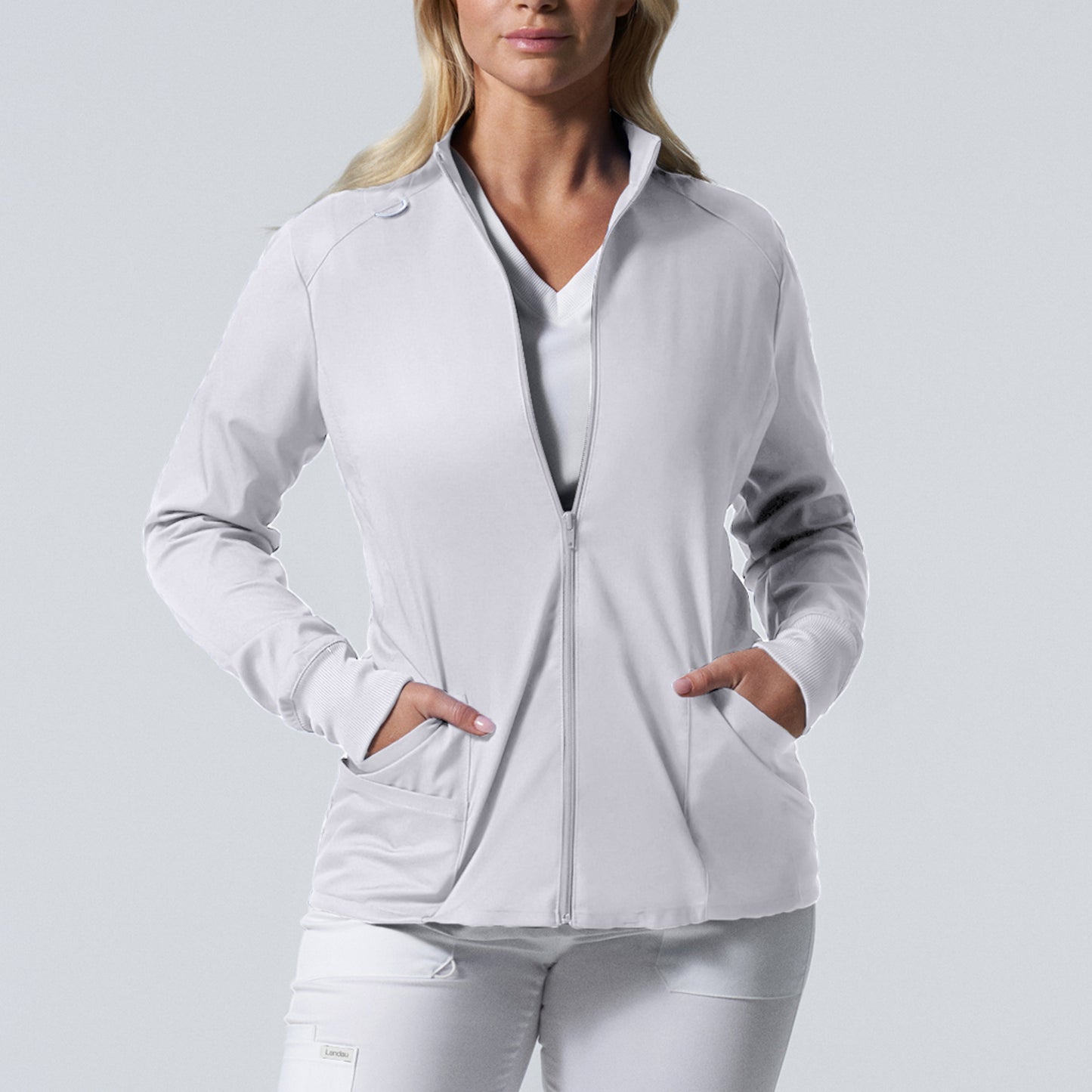 Landau ProFlex Women's 3-Pocket Scrub Jacket