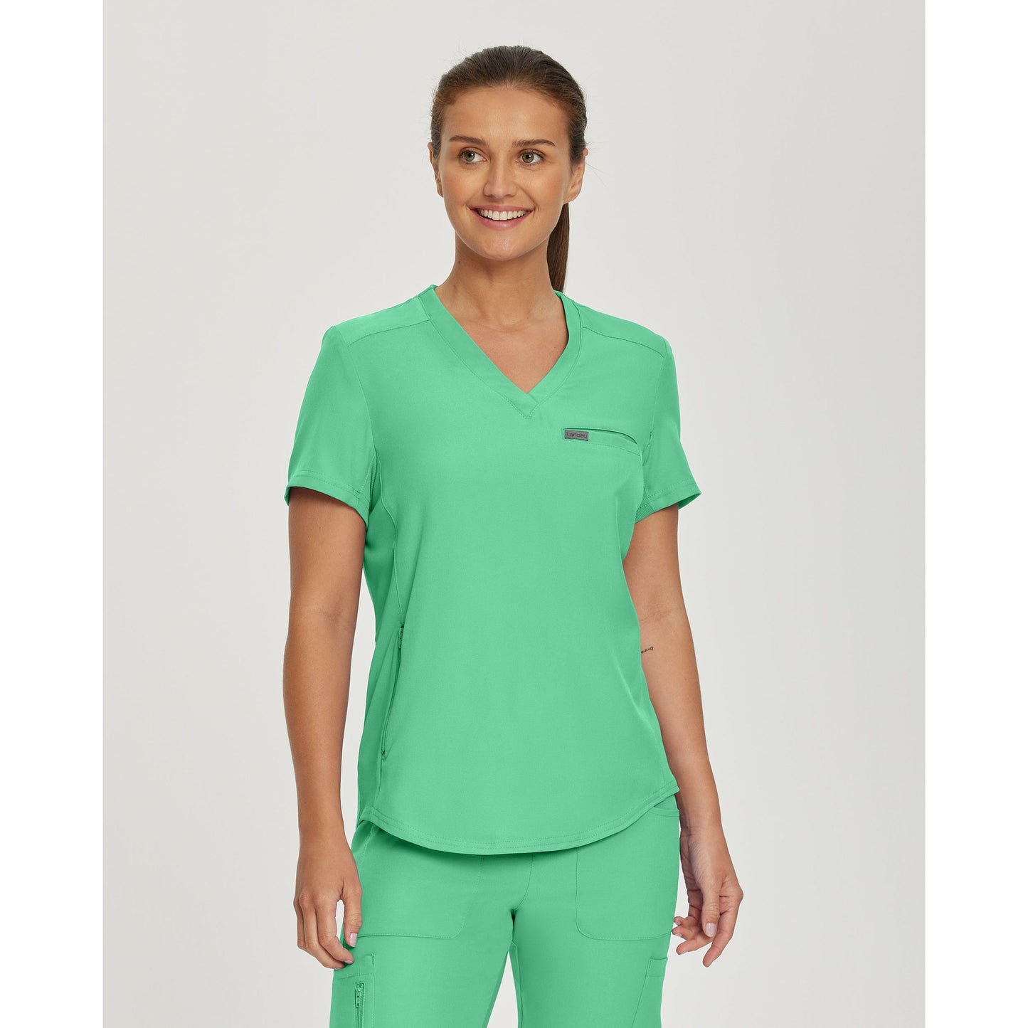 Landau Forward Women's 2-Pocket V-Neck Scrub Top