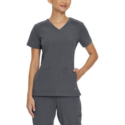 White Cross V-Tess Women's 4-Pocket V-Neck Scrub Top