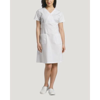 White Cross Women's Scrub Shirt Dress