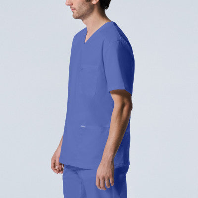 Landau ProFlex Men's 4-Pocket V-Neck Scrub Top