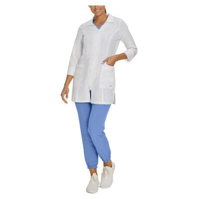 White Cross FIT Women's 3-Pocket Mid-Length White Coat