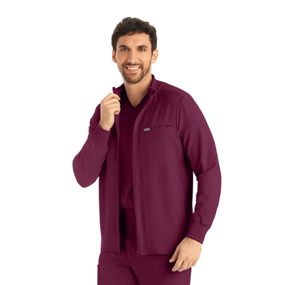 Landau Forward Men's 3-Pocket Scrub Jacket