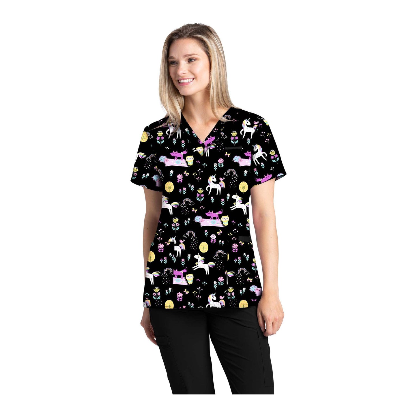 White Cross Women's 3-Pocket V-Neck Scrub Top