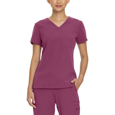 White Cross V-Tess Women's 1-Pocket V-Neck Scrub Top