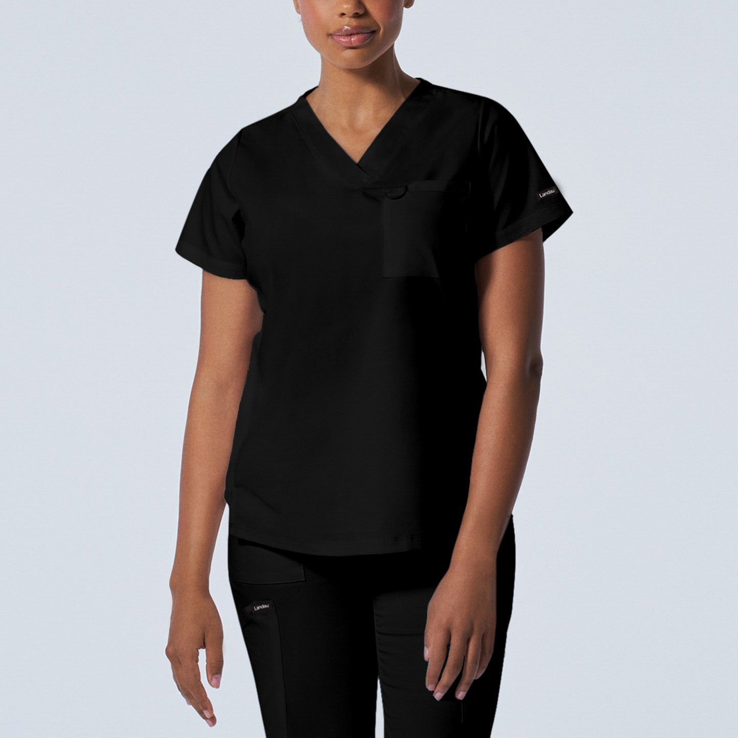 Landau ProFlex Women's 2-Pocket V-Neck Scrub Top