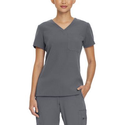 White Cross V-Tess Women's 1-Pocket V-Neck Scrub Top