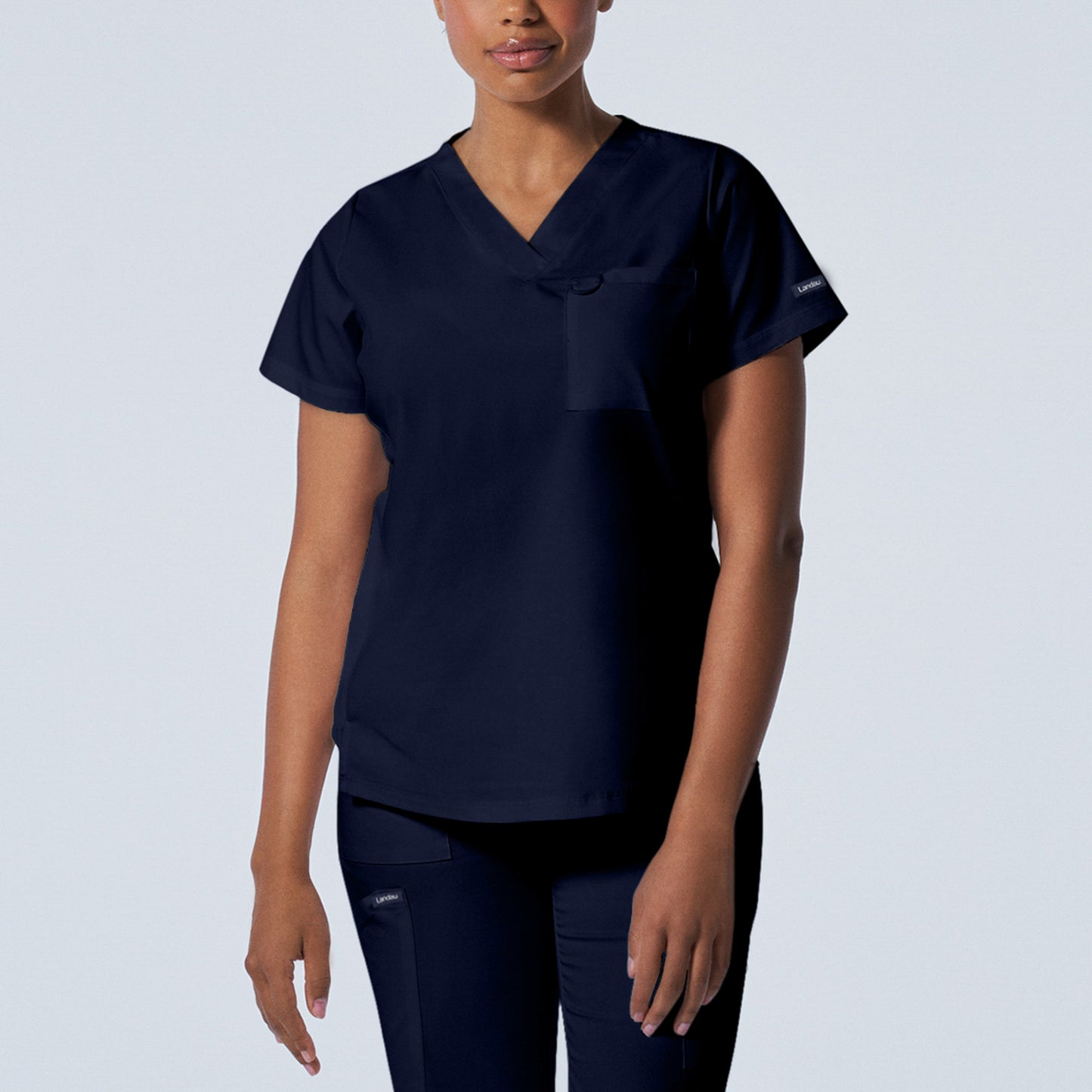 Landau ProFlex Women's 2-Pocket V-Neck Scrub Top