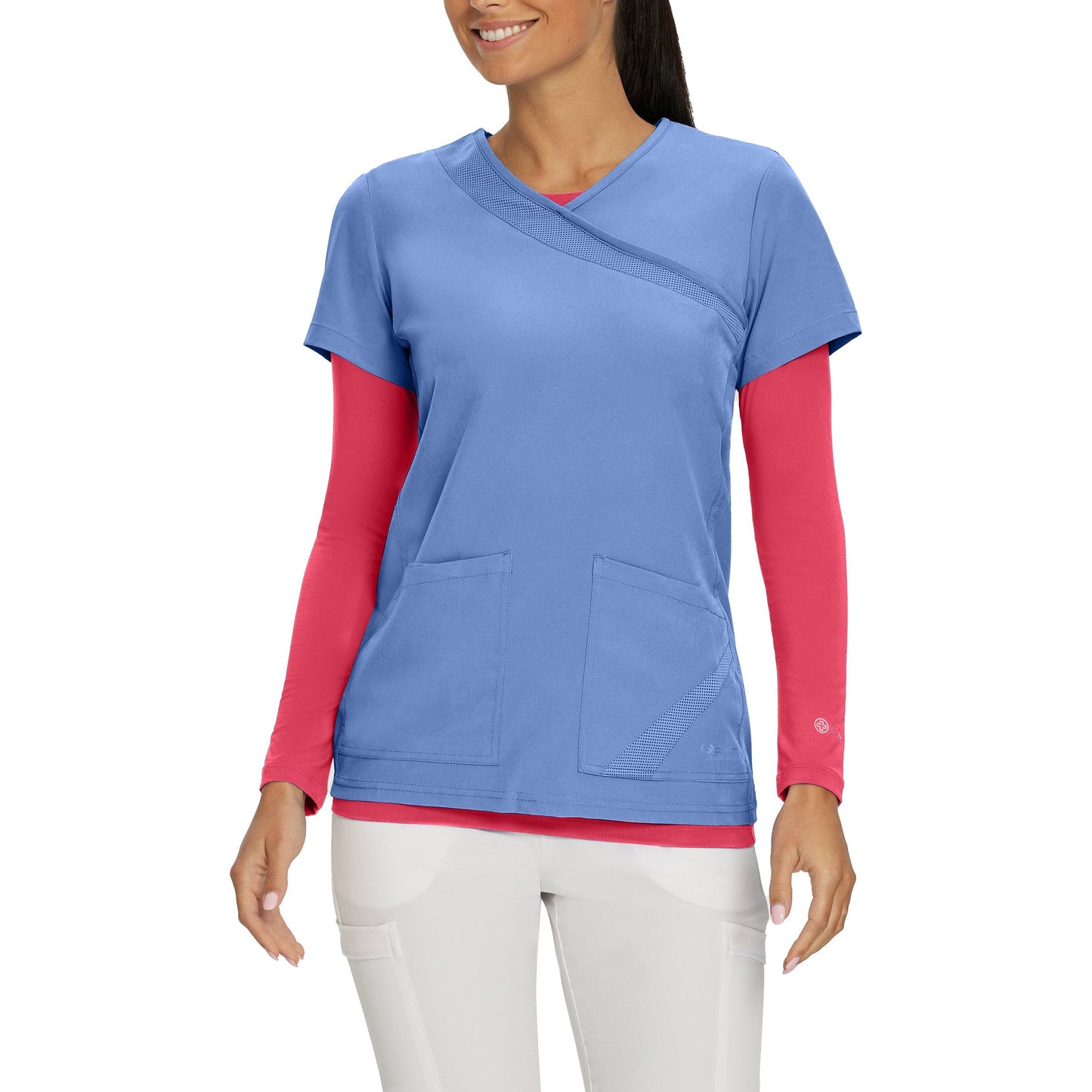 White Cross FIT Women's Long-Sleeve Tee (UNDERSCRUB NOT SCRUB TOP) 207 SALE