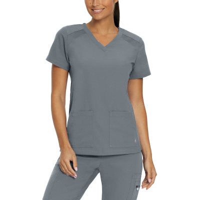 White Cross V-Tess Women's 4-Pocket V-Neck Scrub Top