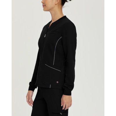 White Cross V-Tess Women's 3-Pocket Warm-Up Scrub Jacket