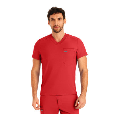 Landau Forward Men's 2-Pocket V-Neck Scrub Top