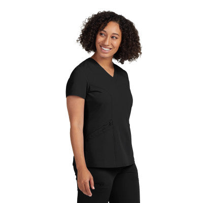 White Cross V-Tess Women's 3-Pocket V-Neck Scrub Top