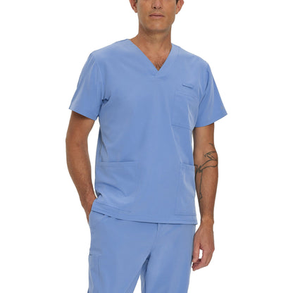 White Cross FIT Men's 3-Pocket V-Neck Scrub Top