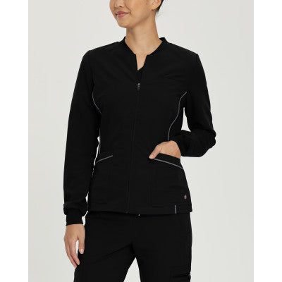 White Cross V-Tess Women's 3-Pocket Warm-Up Scrub Jacket