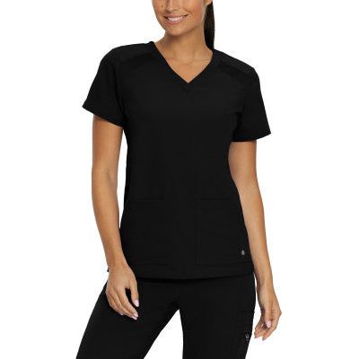 White Cross V-Tess Women's 4-Pocket V-Neck Scrub Top