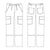 White Cross DUO Scrubs Men's Scrub Pants