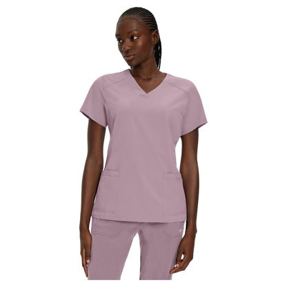 White Cross FIT Women's 2-Pocket V-Neck Scrub Top