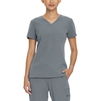 White Cross V-Tess Women's 1-Pocket V-Neck Scrub Top