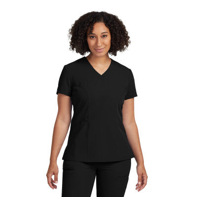 White Cross V-Tess Women's 3-Pocket V-Neck Scrub Top