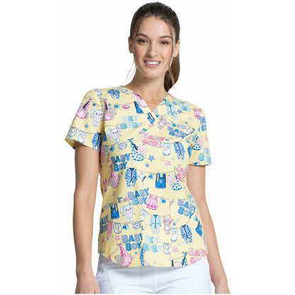 Cherokee Prints V-Neck Top CK652 SALE